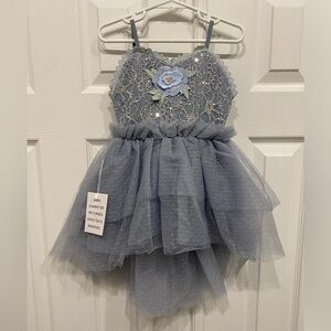 New! Toddler Girls Joyfolie Aryana Dress blue smoke size 2